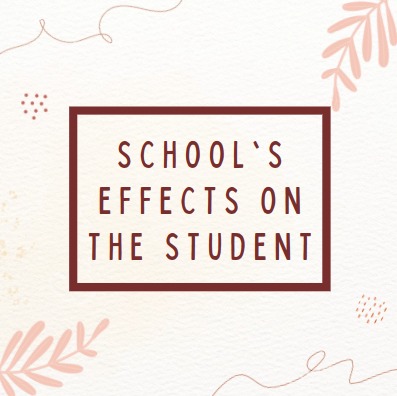 School’s effects on the student